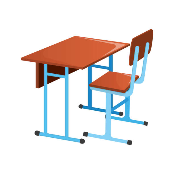 istock School desk icon isolated on white, cartoon vector illustration. Back to school supplies from backpack for study in college and institute. 1251639836