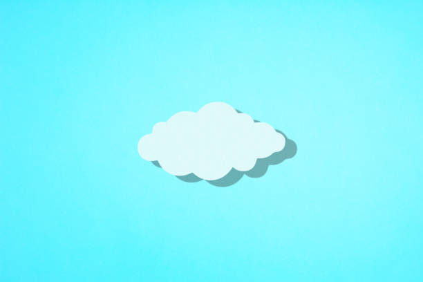 istock a cloud made of paper. Minimal concept art. 1251640882