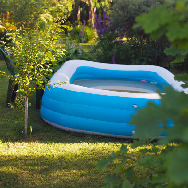 istock nflatable swimming pool in a garden 1251645406