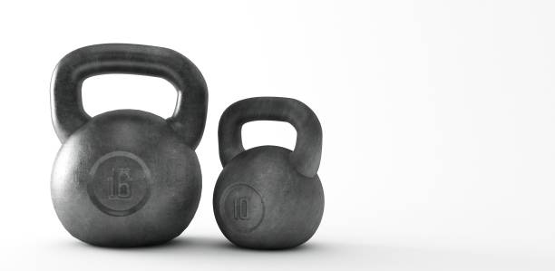 istock Heavy kettle bell isolated on white background 1251655272