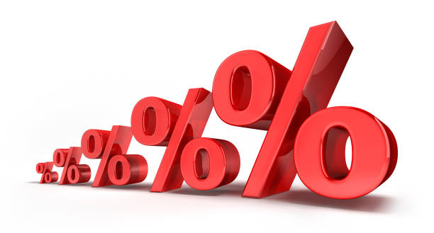 istock Red Percentage Signs 1251660929