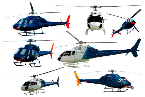 istock Collection of helicopters isolated 1251667905