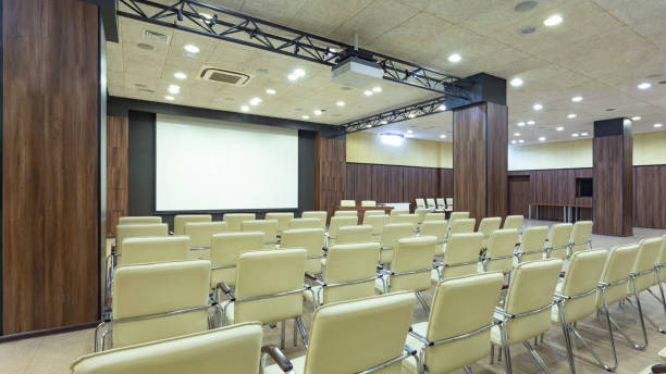 istock Conference room. Design with screen for presentations 1251670660