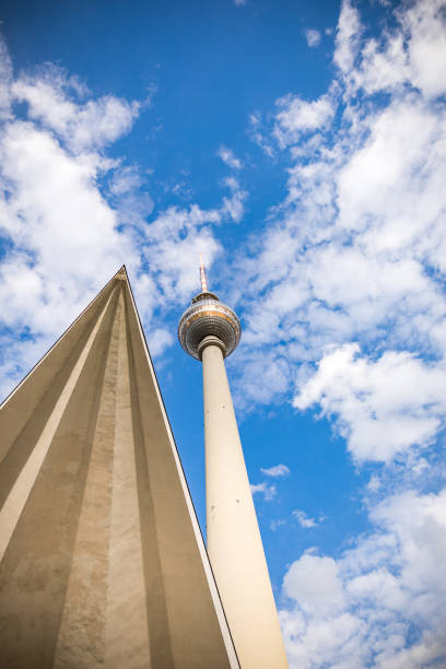 istock Berlin TV Tower geometric composition of the structure - Vertical image 1251680370