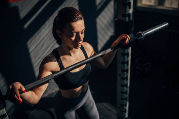 istock One fit woman training in the gym 1251683747