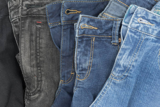 istock Various colors of denim trousers 1251688276