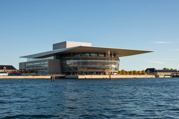 il royal danish opera house. - copenhagen opera denmark opera house foto e immagini stock
