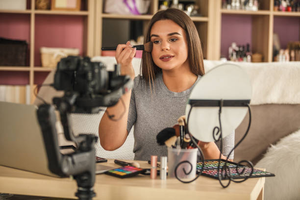 istock It is important to show the correct make up techniques in front of the camera 1251693270