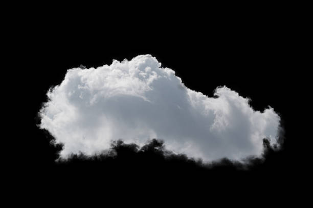 istock Detail white cloud on black background 1251698692