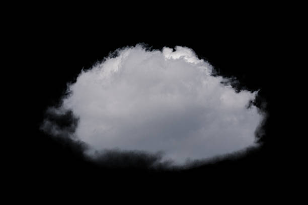 istock Detail white cloud on black background 1251698696