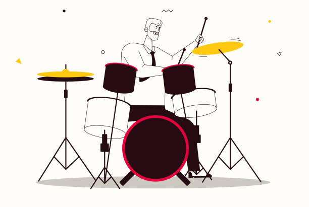 istock Vector character illustration of jazz band perform music 1251700537