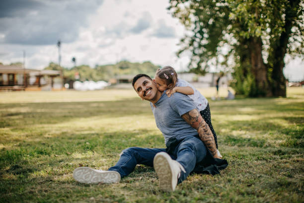Father and daughter spend quality time together