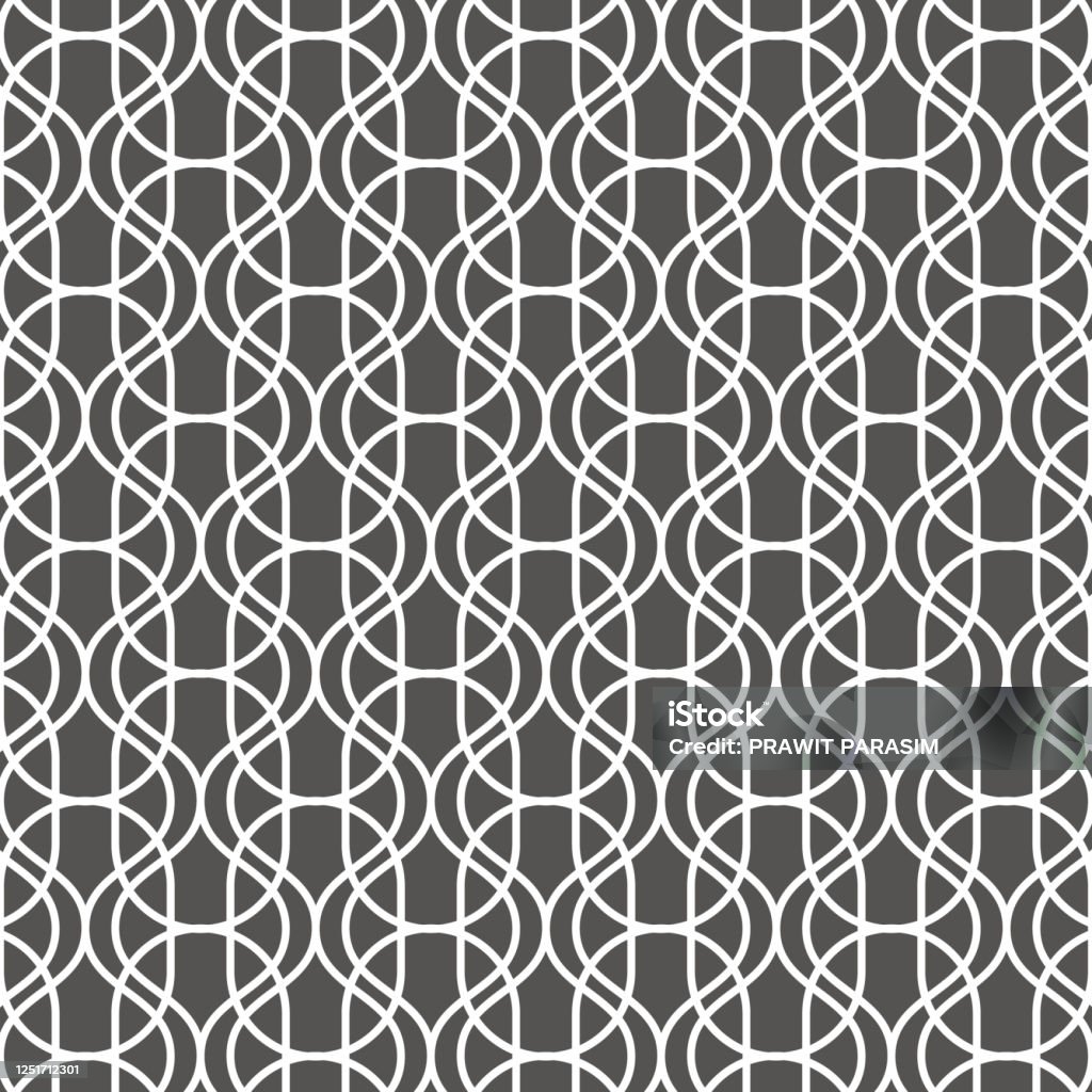 Linear Vector Pattern Repeating Linear Curves Pattern Stock ...