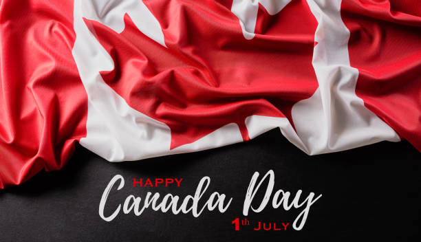 istock National flag of Canada background, beautiful colored with cloth texture and copy space. 1251722502