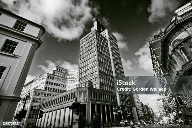 Colmore Row Birmingham Stock Photo - Download Image Now - Birmingham - England, City Street, Low Angle View