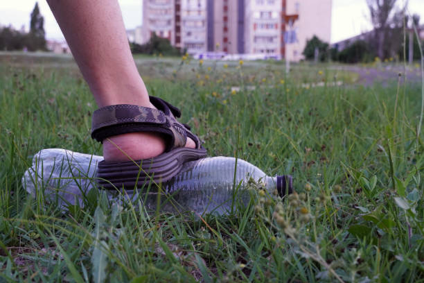 Man lying on the running track