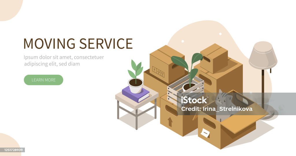 Moving Service Frame Moving Service Stock Illustration - Download Image Now - Relocation ...