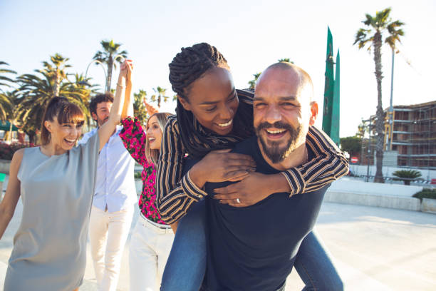 istock Multicultural group of friends having fun together 1251730120