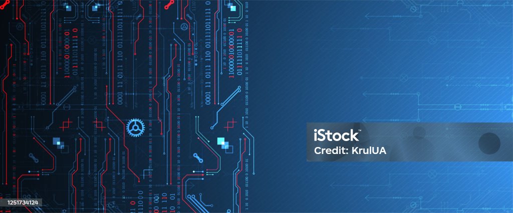 Abstract Technology Concept Computer Code Background Vector ...