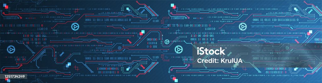 Abstract Technology Concept Computer Code Background Vector ...