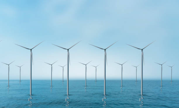 istock Wind turbine or wind power Translated into electricity, environmental protection Make the world not hot. 1251735016