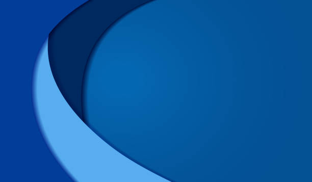 istock Blue paper art circle background. Banner, cover, poster, wallpaper concept.Vector illustration 1251741125