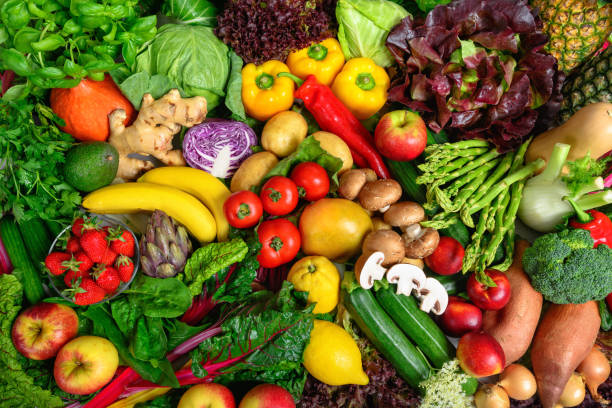istock Appetizing healthy fruits and vegetables 1251742058