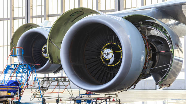 istock Aircraft engines in maintenance 1251771557