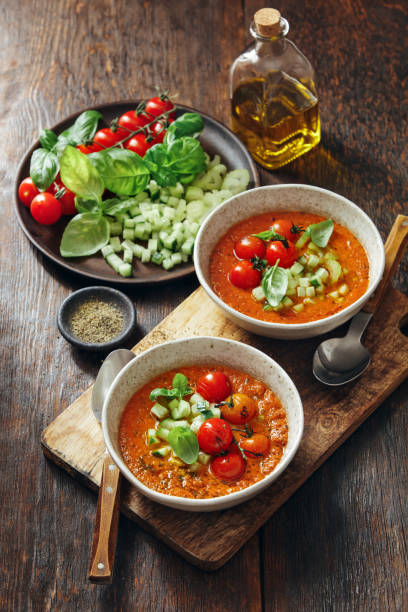 istock Authentic Gazpacho. Spanish Cold Tomato Soup 1251778561