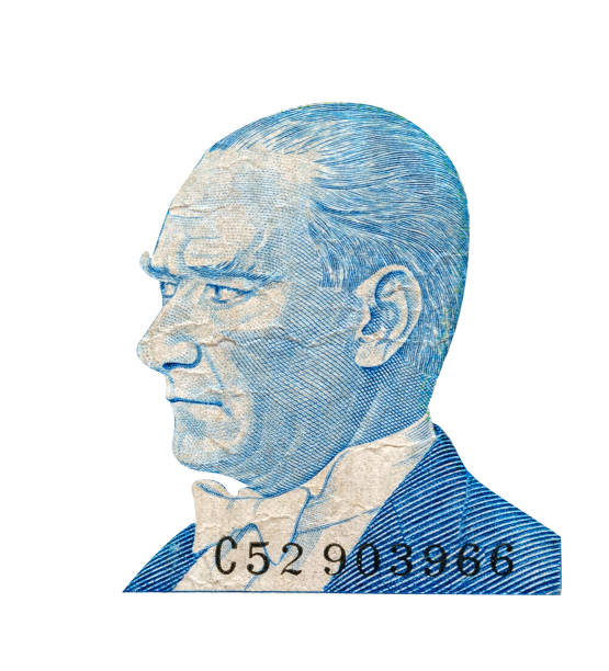 istock Ataturk portrait on old Turkish Banknote 1251781440