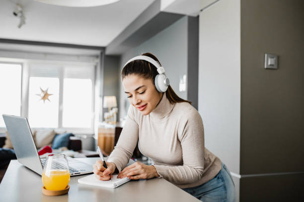 istock Young woman on a video call 1251792242