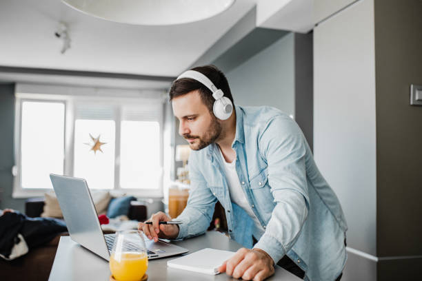 istock Young man is working from home 1251792774