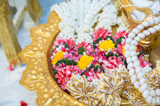 istock Traditional Thai Wedding ceremony decoration and artifacts object. 1251795886