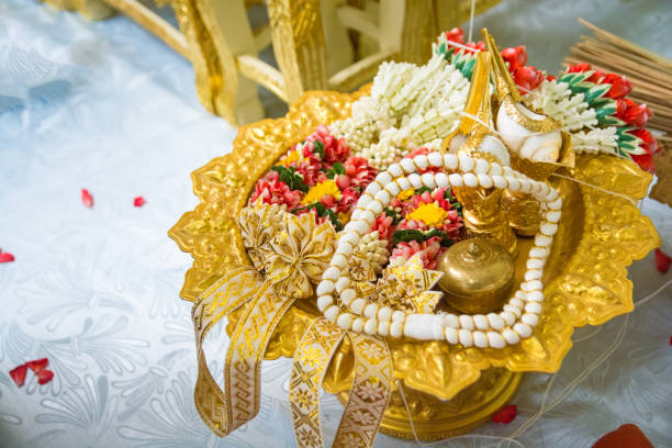 istock Traditional Thai Wedding ceremony decoration and artifacts object. 1251795996