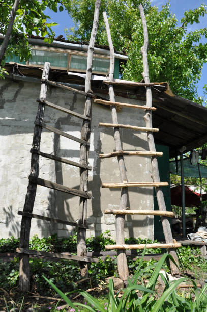 istock old and new ladders at barn 1251796412