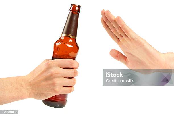 Say No Against Drinking Irresponsible Stock Photo - Download Image Now - Giving, Beer - Alcohol, Alcohol - Drink