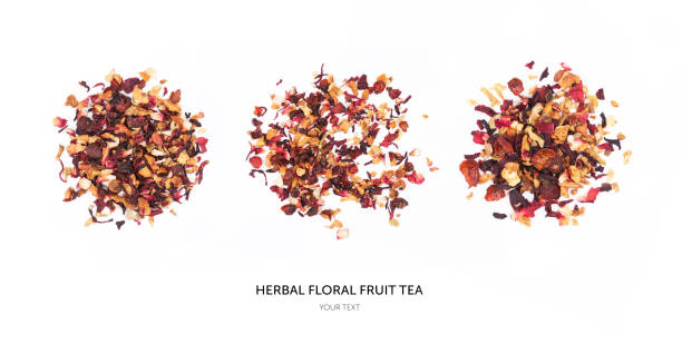 istock Set made of herbal tea on a white background 1251824985