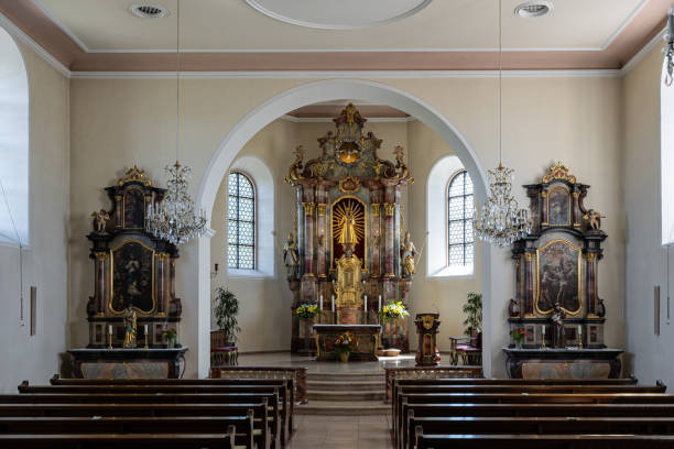 istock Famous pilgrim target church Maria Lindenberg in St. Peter, Germany, 1251826136