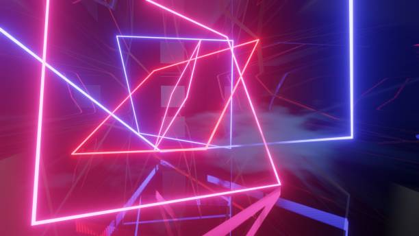 istock Mock up background/backdrop in minimal modern illustration design of neon light 1251826141