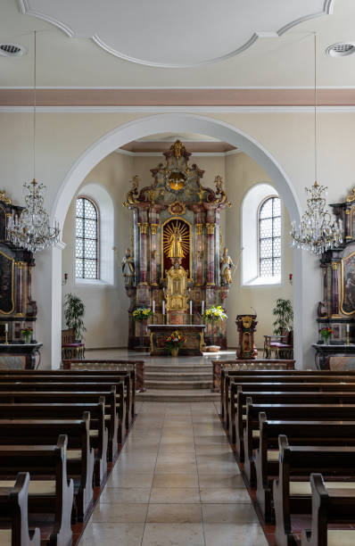 istock Famous pilgrim target church Maria Lindenberg in St. Peter, Germany, 1251834557