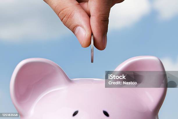 Saving Stock Photo - Download Image Now - Savings, Currency, Piggy Bank