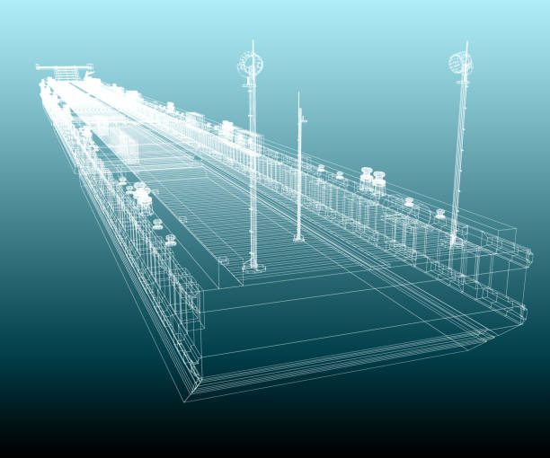 istock Scheme of the Ponton. 3D-rendering 1251846974
