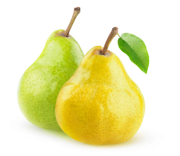 istock Yellow and green isolated pears 1251913317