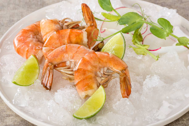 Fresh peel and eat shrimp plate