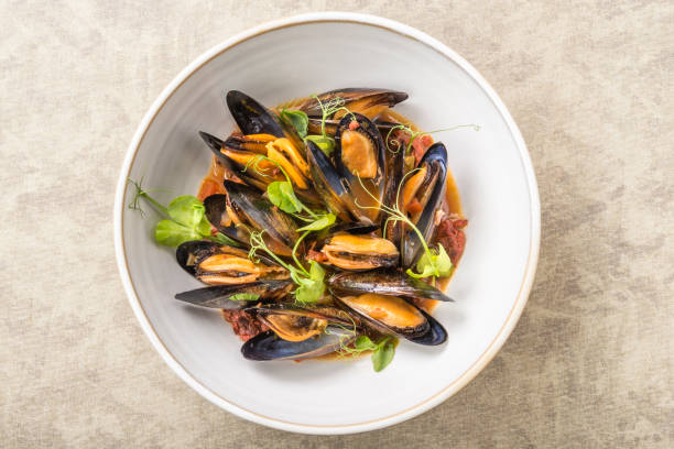 istock Traditional steamed mussels 1251943393