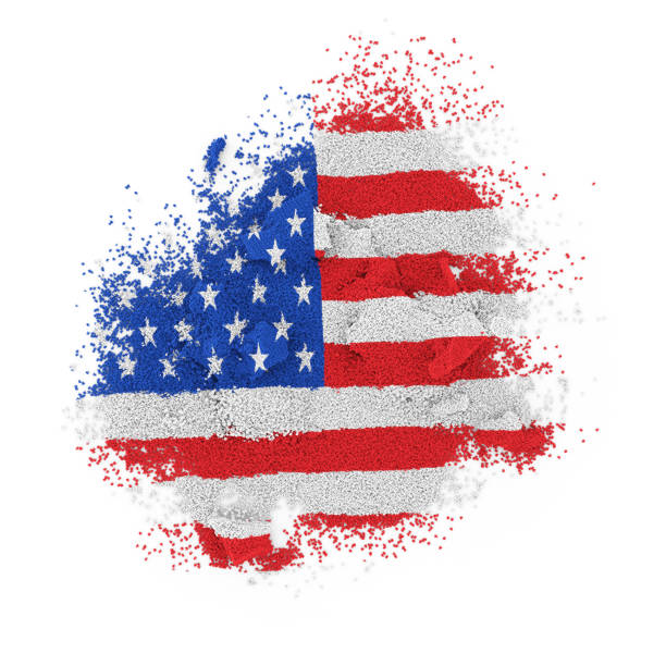istock Colorful powder - USA flag 1251961245