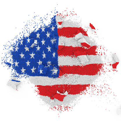 Colorful powder - USA flag