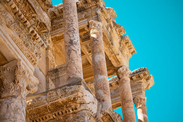 istock Architectural motifs of library of Celsus 1251961805
