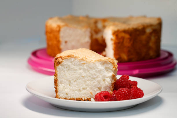 istock Angel Food Cake with fruit 1251965171