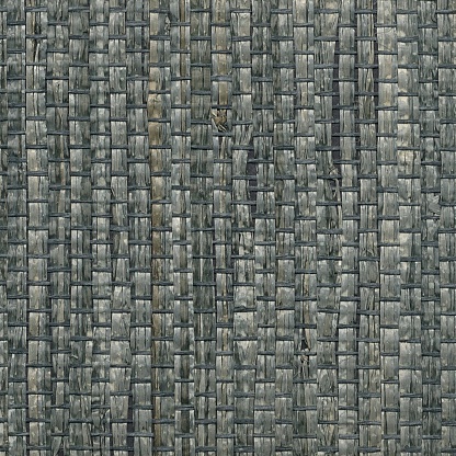 Natural dark gray grasscloth wallpaper texture